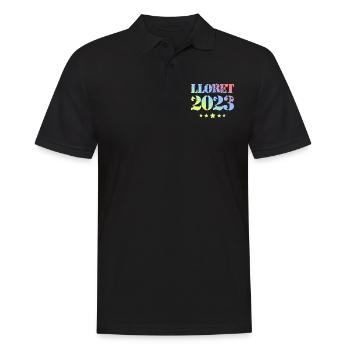 Lloret De Mar 2023 - Männer Poloshirt - Schwarz - Vorne - Kai (181cm)
