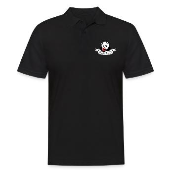 Ich liebe Panda - Männer Poloshirt - Schwarz - Vorne - Kai (181cm)