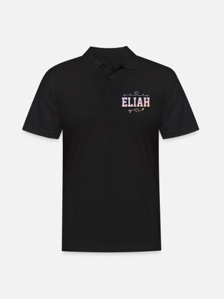 Eliah - Men's Polo Shirt - black