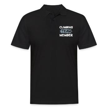 Climbing Team - Men's Polo Shirt - black - Front - Kai (181cm)