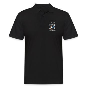 Balancing Turner Akrobatik Trainer Ich bin der - Männer Poloshirt - Schwarz - Vorne - Kai (181cm)