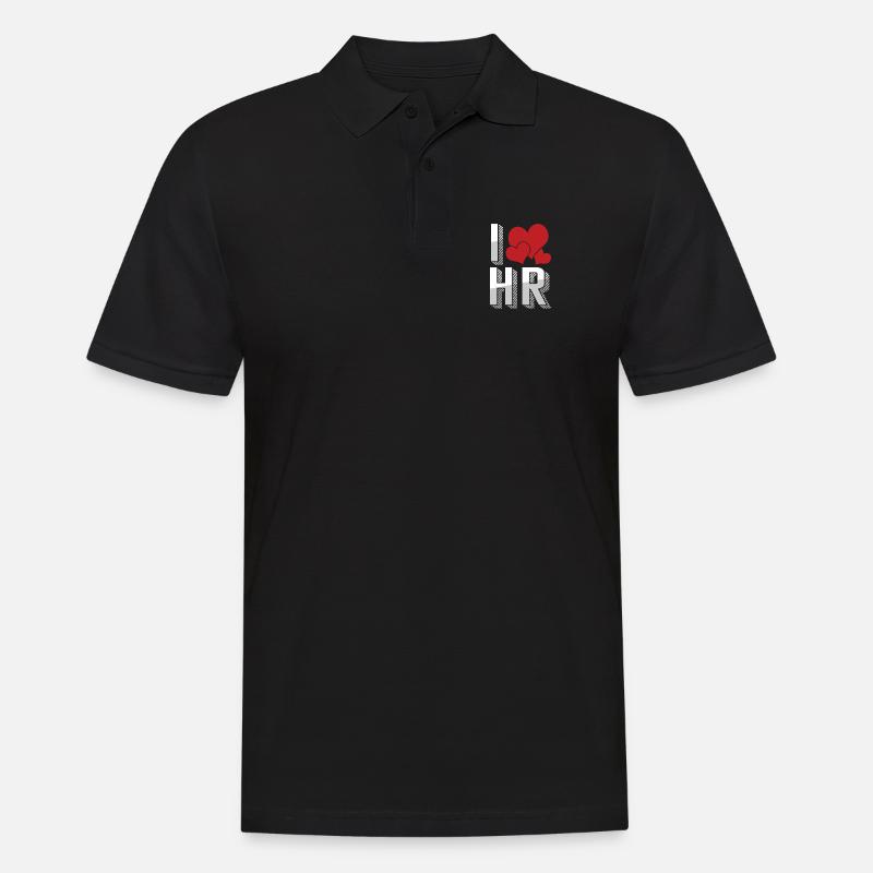 Human Resource Manager Mitarbeitermanagement - Männer Poloshirt - Schwarz