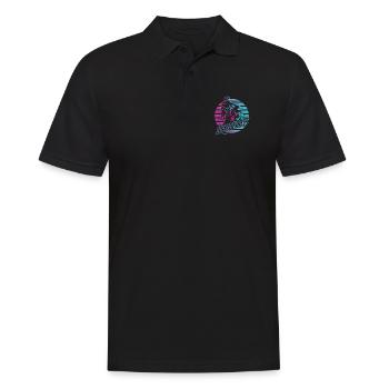 Motorbike Motocross Motorcycle Dirt Bike Gift - Men's Polo Shirt - black - Front - Kai (181cm)
