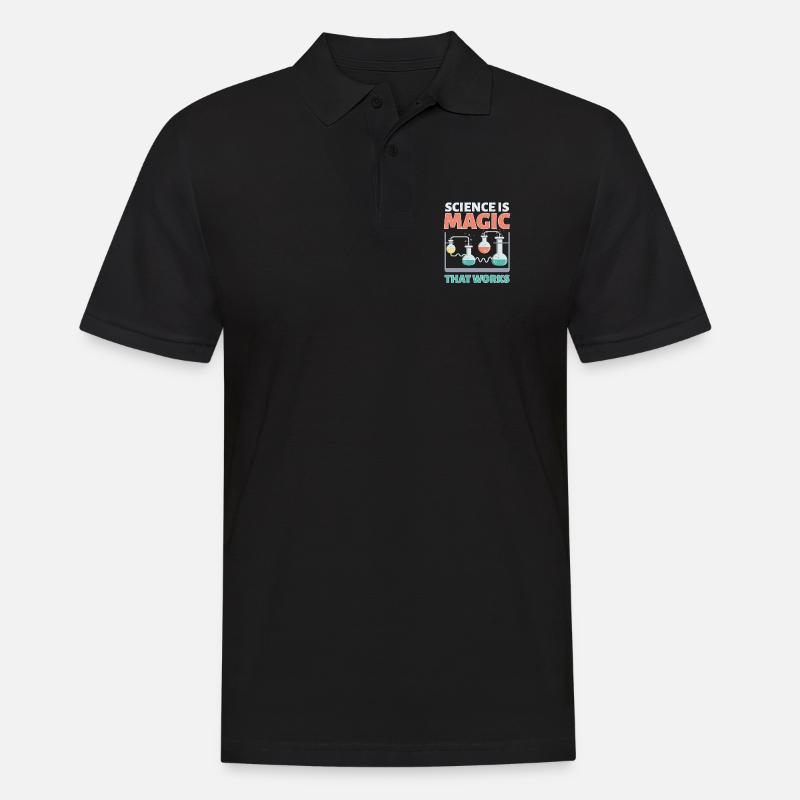 Science Is Magic Science Nerd - Men's Polo Shirt - black