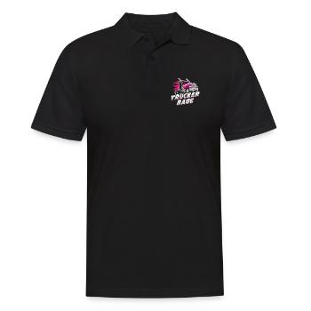 TruckerBabe Driving Trucker Driver Geschenk - Männer Poloshirt - Schwarz - Vorne - Kai (181cm)