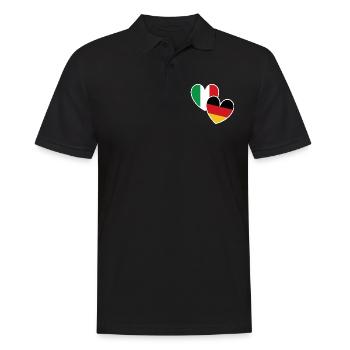 Italy - Men's Polo Shirt - black - Front - Kai (181cm)