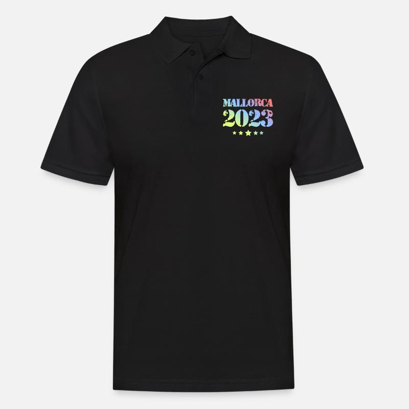 Mallorca 2023 - Männer Poloshirt - Schwarz