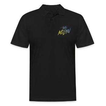 Kite - Men's Polo Shirt - black - Front - Kai (181cm)