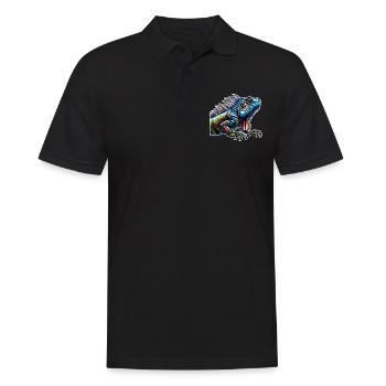 Iguana - Men's Polo Shirt - black - Front - Kai (181cm)