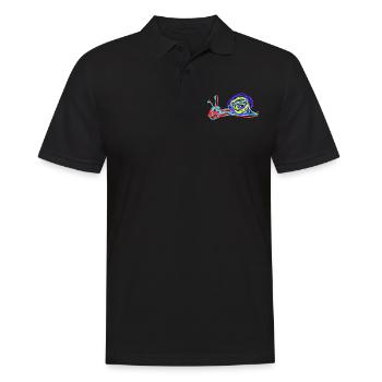 Snail Nudibranch - Men's Polo Shirt - black - Front - Kai (181cm)
