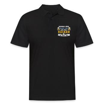 Morgens müde, abends blau - Bäcker - Männer Poloshirt - Schwarz - Vorne - Kai (181cm)