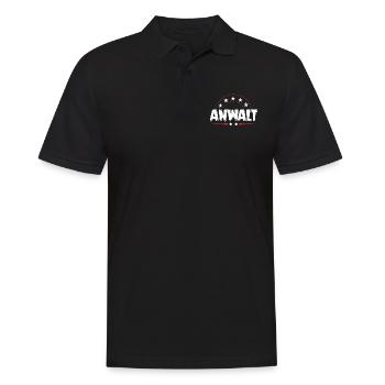 Anwalt Beruf - Männer Poloshirt - Schwarz - Vorne - Kai (181cm)