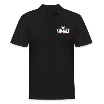 Anwalt Beruf - Männer Poloshirt - Schwarz - Vorne - Kai (181cm)