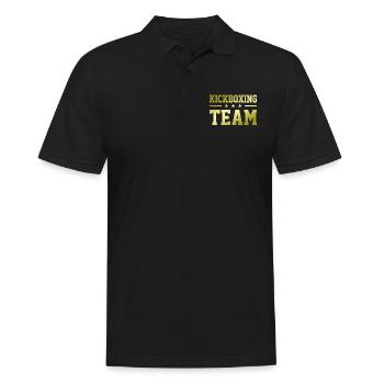 Kickboxing Team - Men's Polo Shirt - black - Front - Kai (181cm)