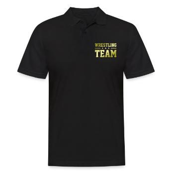 Wrestling Team - Men's Polo Shirt - black - Front - Kai (181cm)