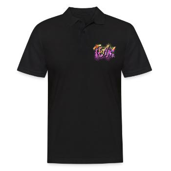team - Men's Polo Shirt - black - Front - Kai (181cm)