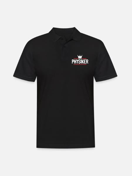 Physiker Beruf - Männer Poloshirt - Schwarz