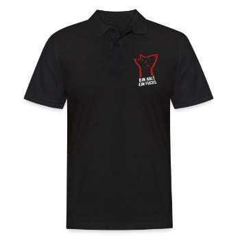 Bin halt ein Fuchs - schlau, cool & clever - Männer Poloshirt - Schwarz - Vorne - Kai (181cm)