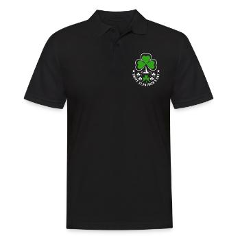 Bonne Saint-Patrick - Shamrock - Irlande - Polo Homme - noir - Devant - Kai (181cm)
