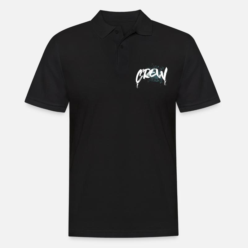 Crew - Männer Poloshirt - Schwarz
