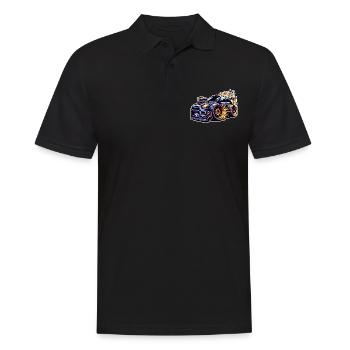 Sportwagen Tuning Auto - Männer Poloshirt - Schwarz - Vorne - Kai (181cm)