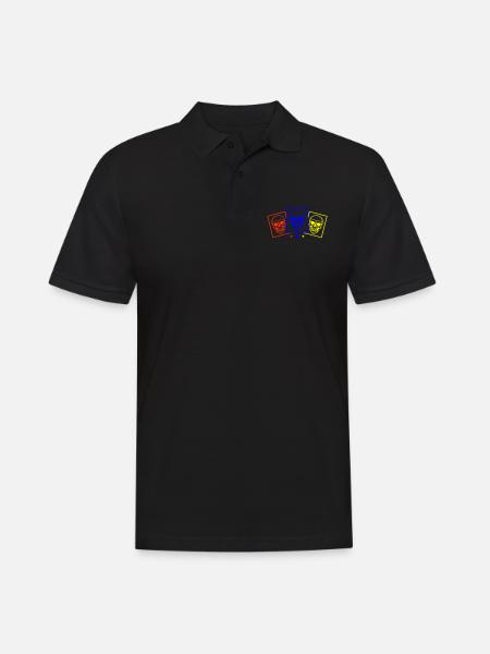 Skeleton Team Skull - Polo Homme - noir