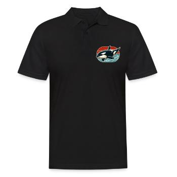 Orque Épaulard - Polo Homme - noir - Devant - Kai (181cm)