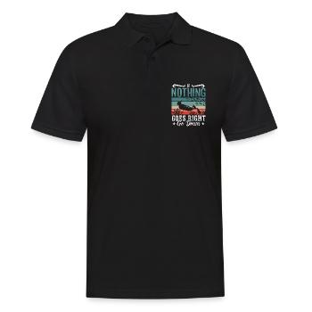 Apnoe Freitaucher Tauchen Freitauchen Geschenk - Männer Poloshirt - Schwarz - Vorne - Kai (181cm)