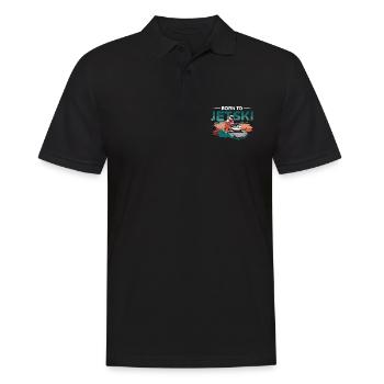 Jetski Wassersport Meer Sommer See Urlaub Geschenk - Männer Poloshirt - Schwarz - Vorne - Kai (181cm)