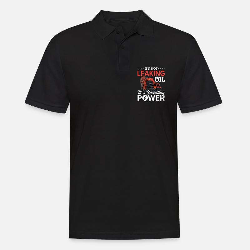 Baggerfahrer Bagger Bauarbeiter Baggern Geschenk - Männer Poloshirt - Schwarz