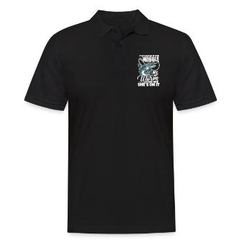 Cadeau de pêcheur pêcheur pêcheur - Polo Homme - noir - Devant - Kai (181cm)