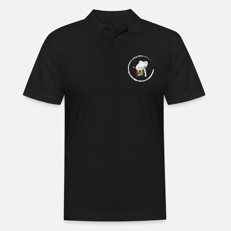 Autismus - Männer Poloshirt - Schwarz