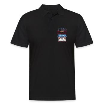 Clever cats - Men's Polo Shirt - black - Front - Kai (181cm)