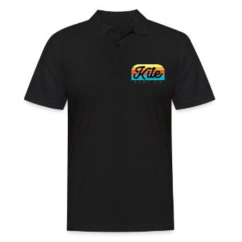 Kitesurfing Kitesurf Kitesurfer Kiteboard - Men's Polo Shirt - black - Front - Kai (181cm)