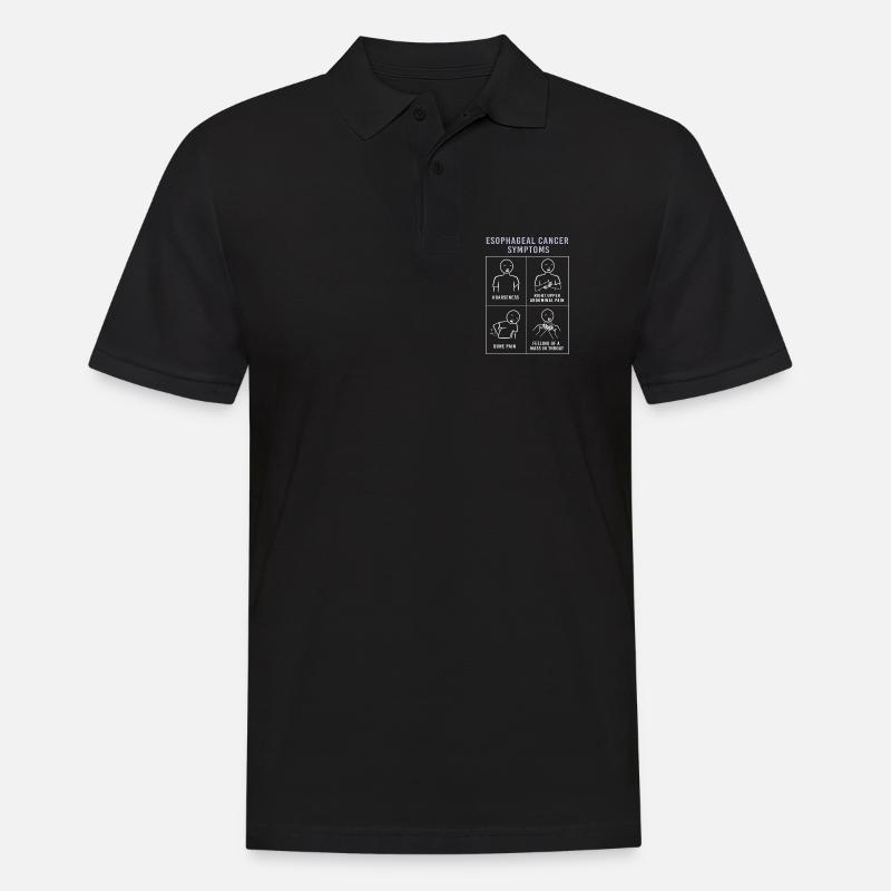 Krebs Speiseröhre Chemo Krebs-Überlebender - Männer Poloshirt - Schwarz
