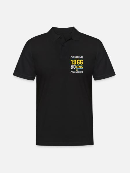 Original – 1966 – 60 Jahre - Männer Poloshirt - Schwarz