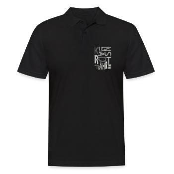 Artistic cycling, artistic cycling, indoor cycling - Men's Polo Shirt - black - Front - Kai (181cm)