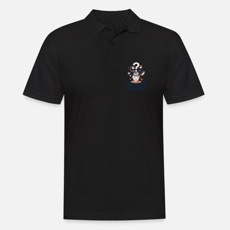 Profi Overthinker - Männer Poloshirt - Schwarz