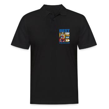 Best Buddy Ever Dog Lover Design - Männer Poloshirt - Schwarz - Vorne - Kai (181cm)