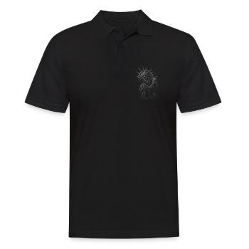 Prêtre mort-vivant avec couronne d’épines gothique - Polo Homme - noir - Devant - Kai (181cm)