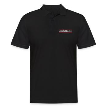 Marbella 2023 - Men's Polo Shirt - black - Front - Kai (181cm)