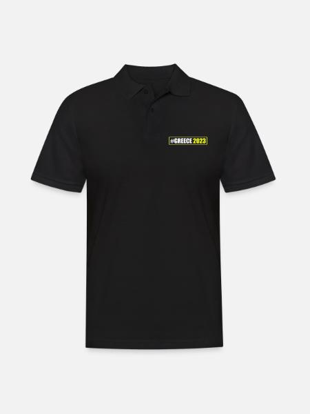Greece 2023 - Männer Poloshirt - Schwarz