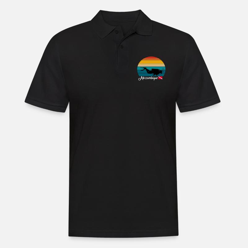 Mozambique Scuba Diving Gift - Männer Poloshirt - Schwarz