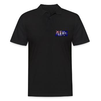 AUS Australien - Männer Poloshirt - Schwarz - Vorne - Kai (181cm)