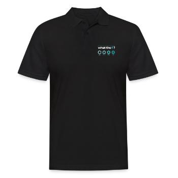 Camera Focus - Men's Polo Shirt - black - Front - Kai (181cm)
