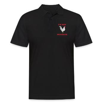 Hahn Tierschutz - Männer Poloshirt - Schwarz - Vorne - Kai (181cm)