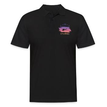 Tauchen - Männer Poloshirt - Schwarz - Vorne - Kai (181cm)