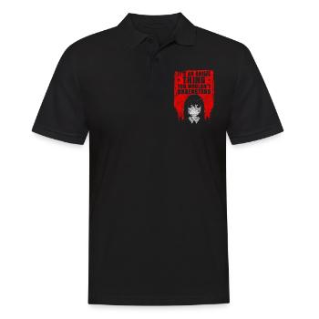 Japan Cosplay Kawaii Popkultur - Männer Poloshirt - Schwarz - Vorne - Kai (181cm)