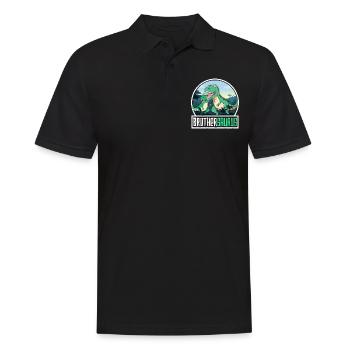 Brothersaurus TRex Dinosaurier Saurus Bruder - Männer Poloshirt - Schwarz - Vorne - Kai (181cm)