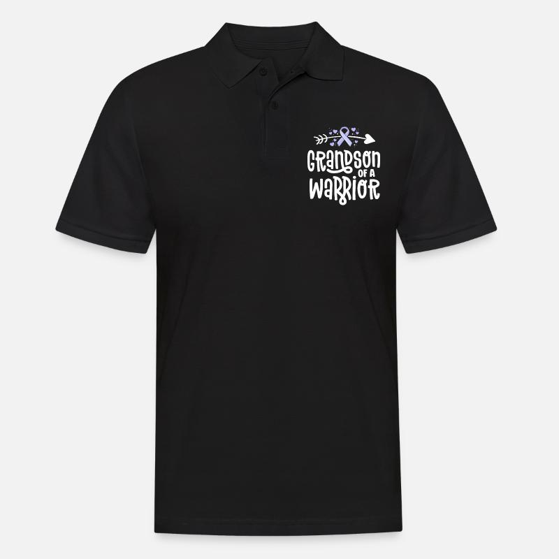 Enkel eines Kriegers - Männer Poloshirt - Schwarz